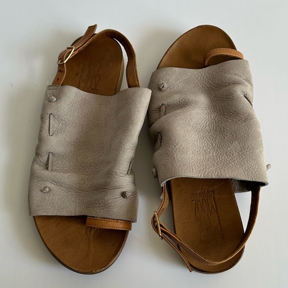 Free People Lake House Sling Back Sandals Stone 37 - Picture 6 of 13